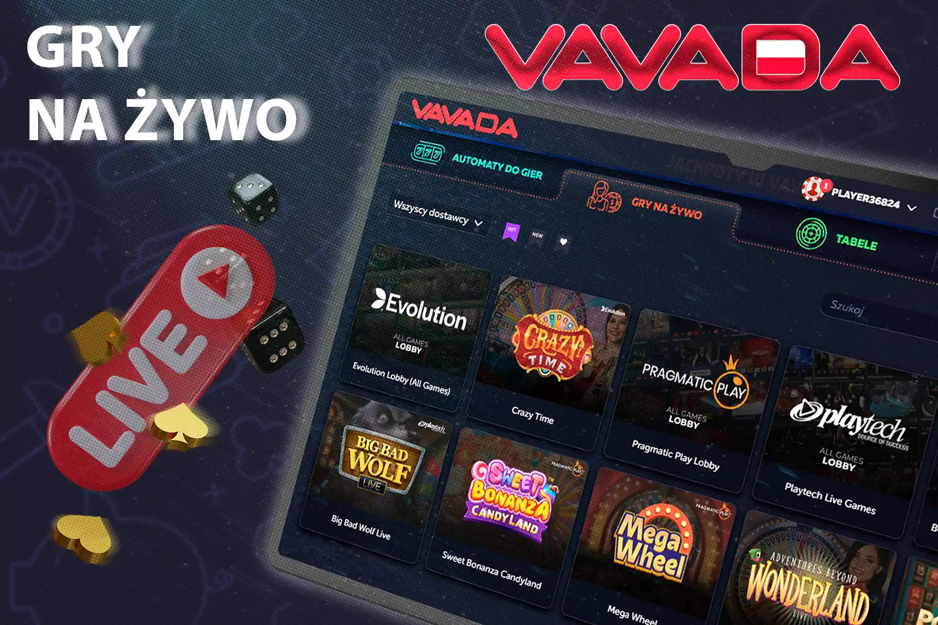 Tysiące najlepszych mängude hazardowych czeka na Ciebie w naszym kasiinos na żywo