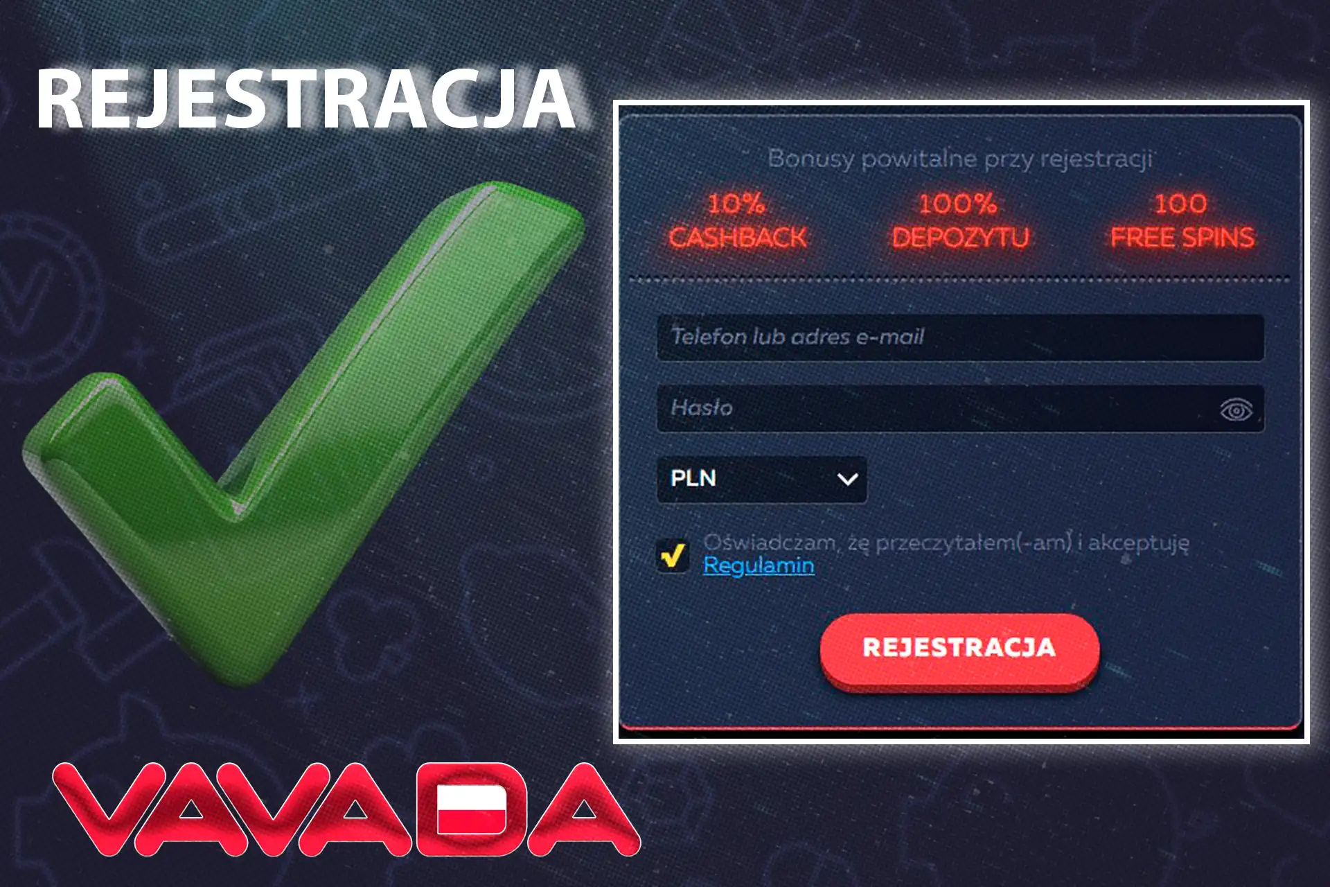 Läbige lihtne registreerimisprotsess meie veebilehel